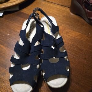Skechers Navy Slingback Sandals